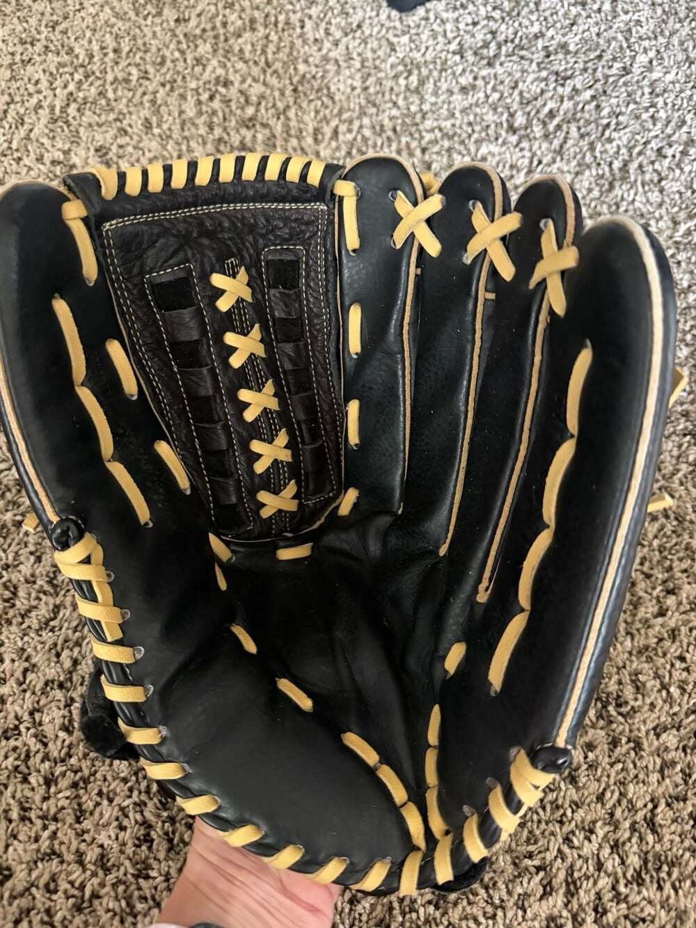 Louisville Slugger Genesis 1884 Black and Yellow Baseball Glove